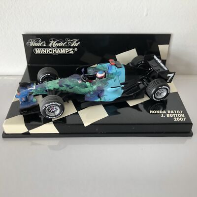 2007 Jenson Button | Honda RA107 | 1:43 Minichamps F1 Model Car | eBay