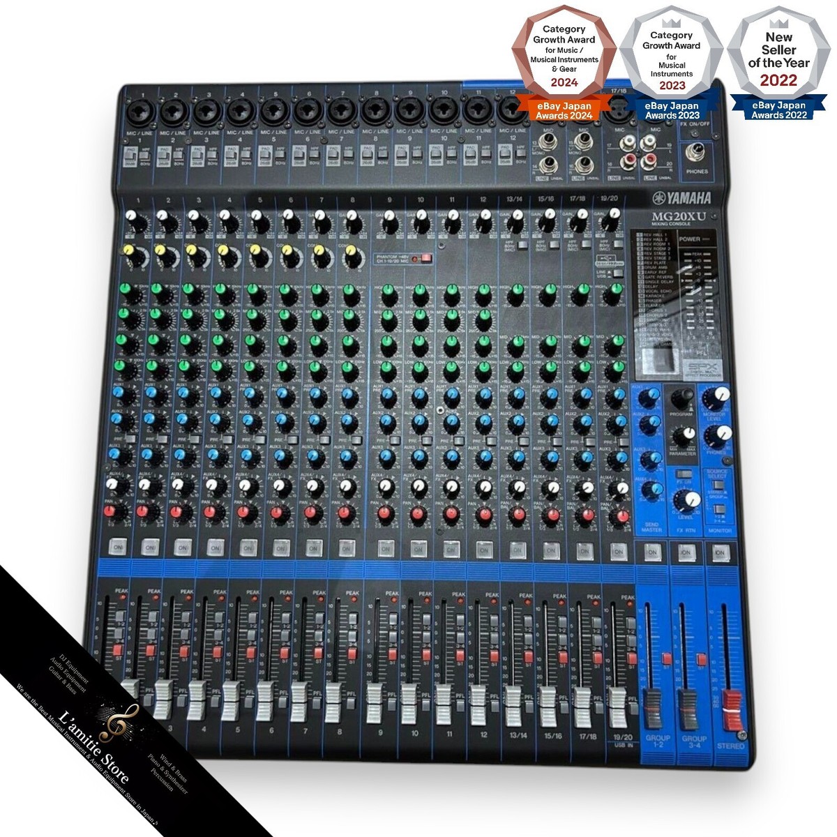 Yamaha MG20XU Analog 20-Channel Mixing Console USB Built-In