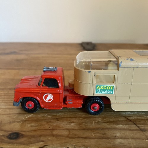 Vintage Matchbox Lesney King Size No. K-18 Dodge Tractor & Articulated Horse Van - Picture 7 of 19