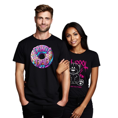 Donut Dad - Camiseta divertida para los papás más dulces! Camiseta 100% algodón, estampado unisex. - Imagen 10 de 46