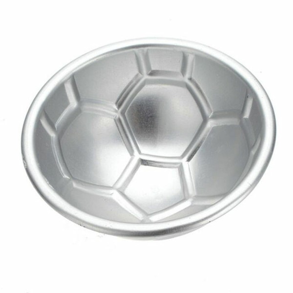 2pcs Football Cake Mold Soccer Ball Half Round Tin Pan Baking