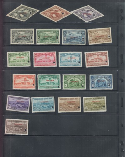 Collection of 203 Different Costa Rica NH AM Bank Note Co. Speciment Overprints - Picture 6 of 8