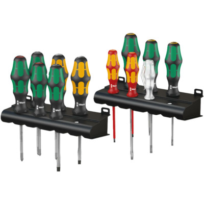 Wera Kraftform XXL 12-tlg. Schraubendreher Satz + Spannungsprüfer mit 2 Racks