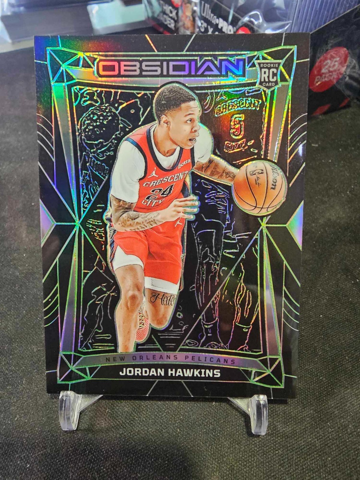 2023-24 Panini Obsidian Jordan Hawkins #93 Electric Etch Green 24/25 RC!