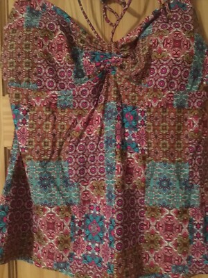 Woman s Sz 18 Tankini Swim Top*Matalan Retail Ltd* Gorgeous Print