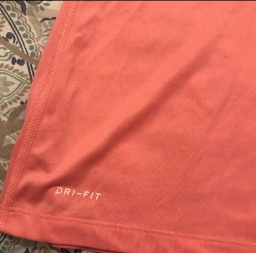 Nike Dri Fit size Youth L orange swoosh logo T-shirt Large - Picture 3 of 3