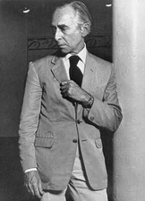 Italian Contemporary Art Gallery Owner Leo Castelli Is Leaning On OLD PHOTO