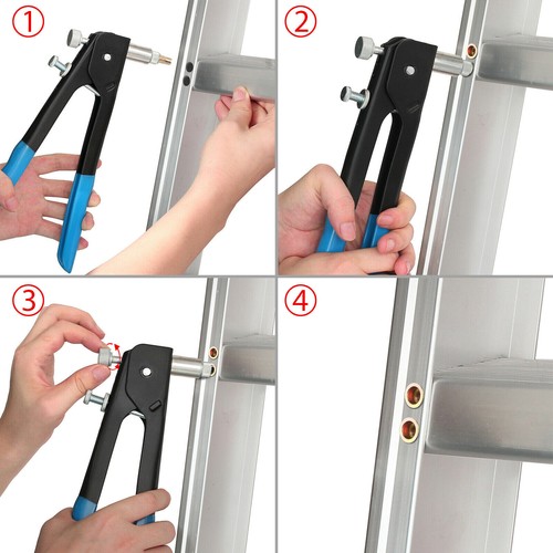 150tlg Nietmutter Flachkopf Gewindeeinsatz Aluminium Stahl Nutsert Set Kit M3-M8 - Bild 9 von 12