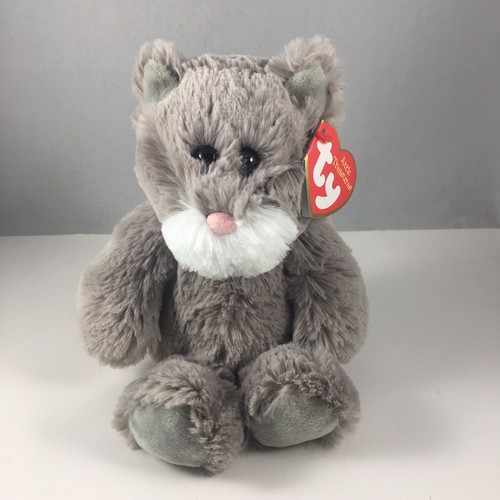 Ty Attic Treasures-Set die graue Katze (normale Größe 8 Zoll) Plüschtier NEU NEU MIT ETIKETT - Bild 1 von 6