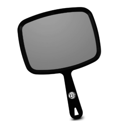 Hand Mirror Handle Make Up Handheld Barber Hairdressing Face Makeup Self Haircut