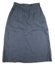 VINTAGE WOMEN'S BLUE PINSTRPE SKIRT - LEVI STRAUSS - SIZE 10