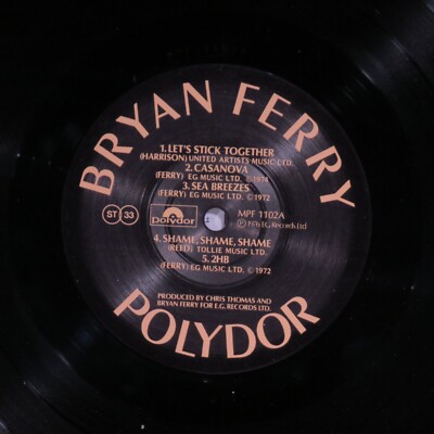 BRYAN FERRY ‎– Let's Stick Together 1977 Japan Reissue LP NM w