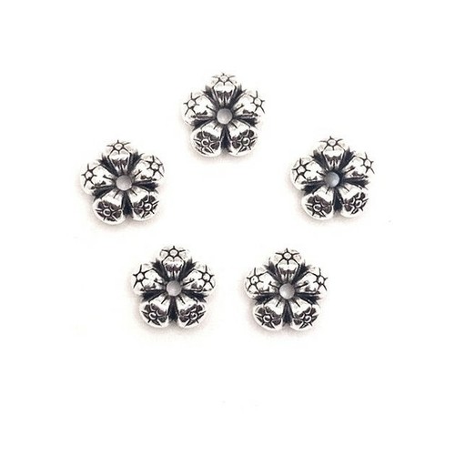 4, 20 or 50 BULK pcs Detailed Flower Spacer Bead Charms- US Seller - AS1306 - Picture 2 of 4