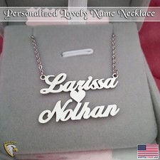 Multiple Name Custom Necklace Personalized Jewelry Nameplate Pendant Best Gift