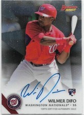 2015 Bowman Best Rookie Autographed Wilmer Difo