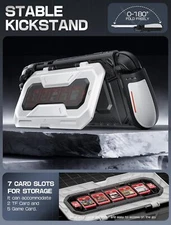 Mumba Quick-Release JoyCon Design for Nintendo Switch 2 Case w/ Flip Stand Cover