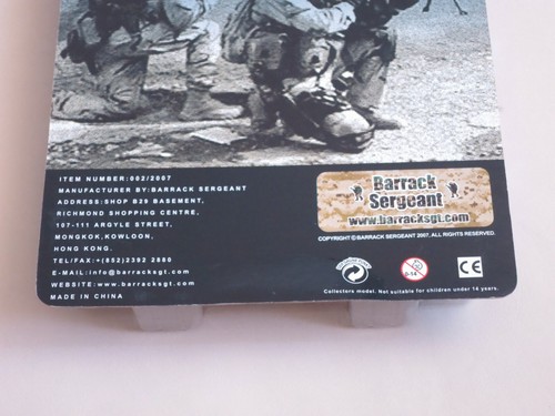 BARRACK SERGEANT MK48 MOD 0 LWMG Set #002/2007 Series 1 NEW For 12" Figures - Picture 6 of 6