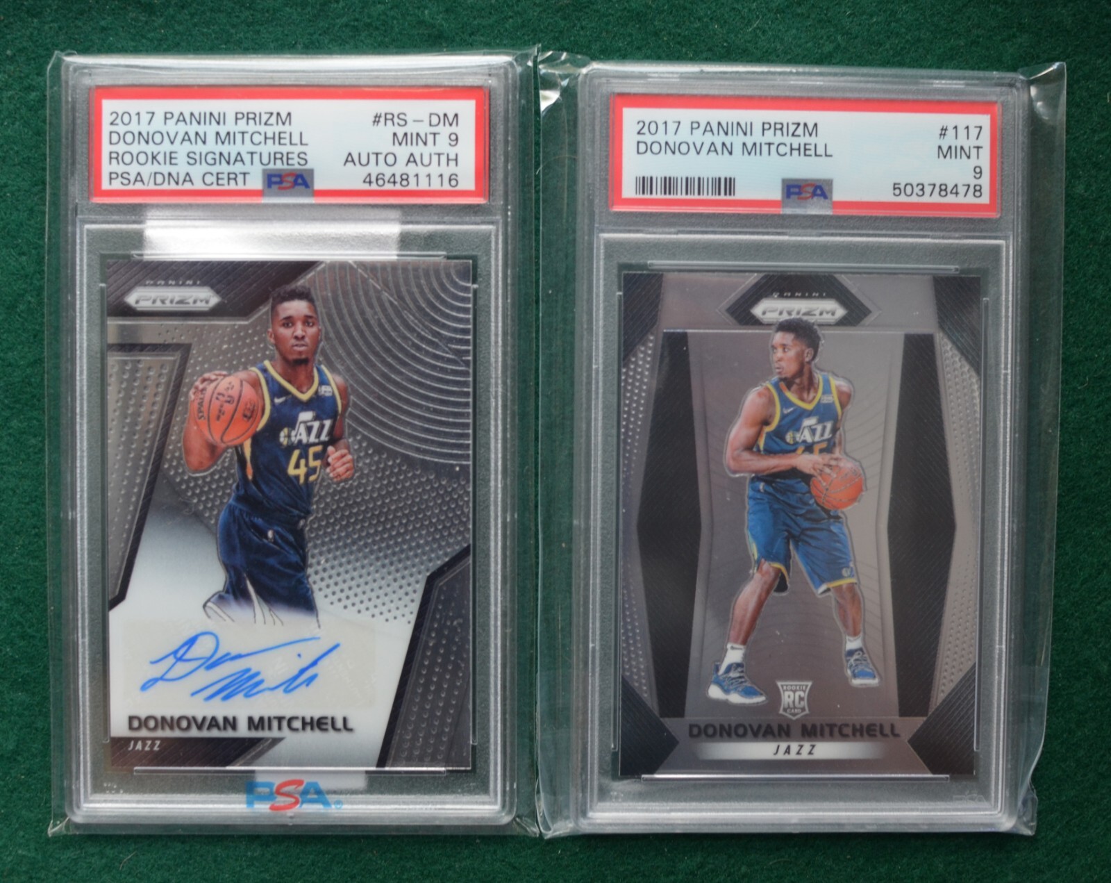 17/18 Prizm Donovan Mitchell RC auto nba 2017-18 Donovan Mitchell