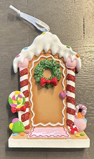 Fun Gingerbread House Door Sweet Personalizable Ornament
