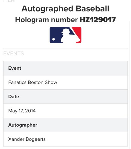 XANDER BOGAERTS Padres Signed OML Baseball AUTO Fanatics & MLB Hologram - Picture 7 of 7