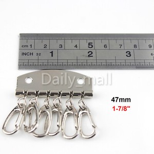 Solid brass 6 snap hook key case inner fitting plate leather craft hardware Solid brass 6 snap hook key case inner fitting plate leather craft hardware