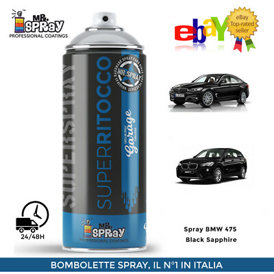 Ludwig Lacke Spray Set Für BMW Black Saphir 475 400ml Lack 400ml Klarlack Griff