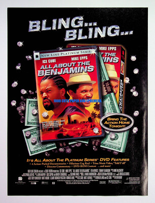 All About The Benjamins New Line Cinema 2002 Print Magazine Ad Poster all-about-the-benjamins-new-line-cinema-2002-print-magazine-ad-poster