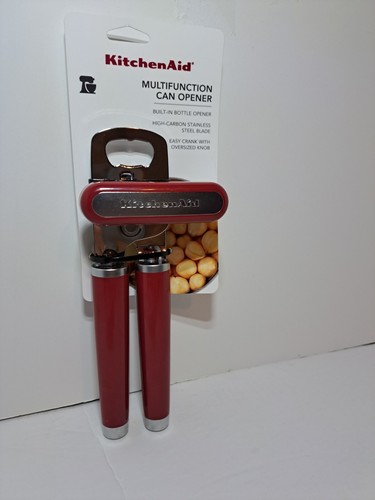 KITCHENAID MANUAL CAN & BOTTLE OPENER GLOSSY EMPIRE RED NEW STYLE KE199OHERA - Picture 3 of 5