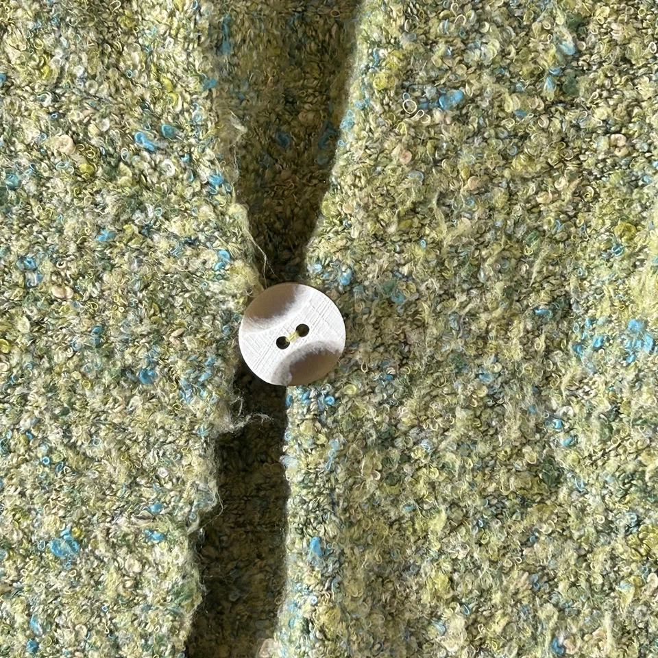 Nomadic Traders Women Popcorn Knit Cadigan Medium Boho Teacher Granny Modest - Image 4 of 4