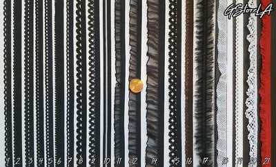 3/8''-5/8'' ~ Picot ELASTIC TRIM Doll/Lingerie Fancy Scallop Loop  EL 3