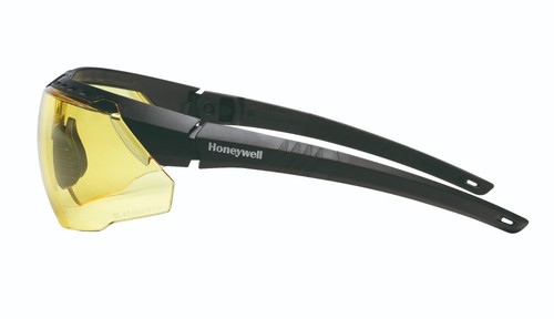 Honeywell AVATAR Safety Glasses Spectacles Eyewear Black Frame & Amber Lens NEW - Picture 2 of 9