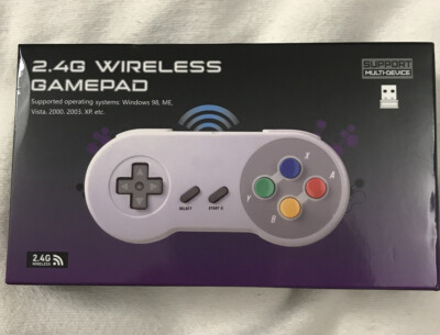 Wireless Super Nintendo SNES Retro Controller Gamepad for PC MAC Raspberry Pi