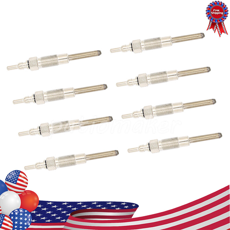 8pcs-Glow Plug Fits For 1988-1994 Ford F250 F350 IDI 7.3L F2TZ12A342A Econoline