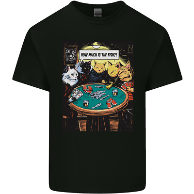 Lustiges Katzenpoker Wie viel ist der Fisch Kinder T-Shirt Kinder