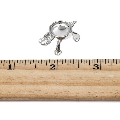Mini Silver Turtle Display Stand Gemstone Eggs Spheres Marbles Ball Holders - Picture 41 of 49