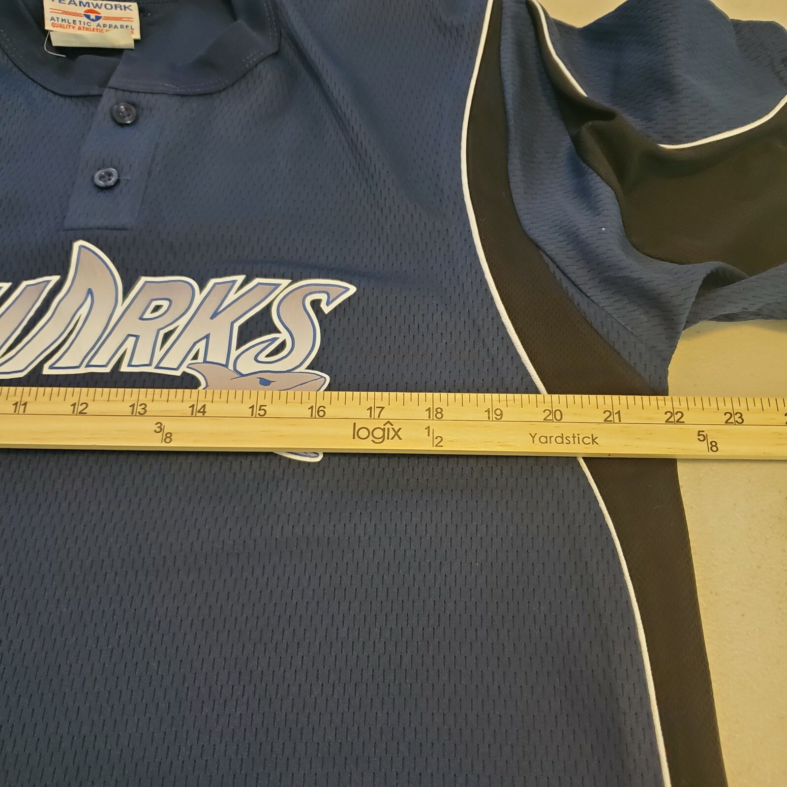 Teamwork Athletic Apparel Sharks 95 Blue Men's Size… Gem