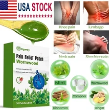 💪Wormwood Herbal Patches 30pcs - Back Knee Joint Pain Relief, Muscle Ache Sooth