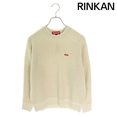 Supreme 24AW Waffle Small Box Sweater Logo Knit Mens S Used 