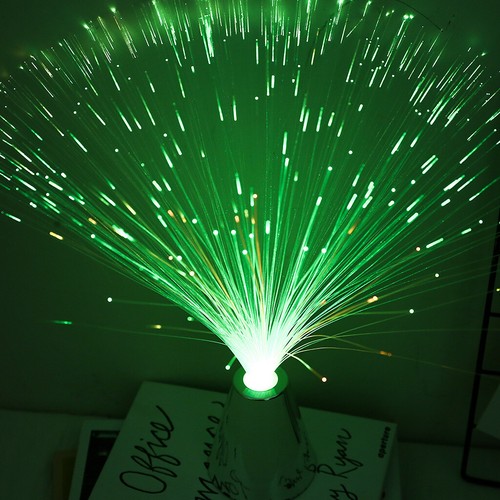 LED Mix Colour Changing Fibre Optic Lamp Crystal Mood Night Light Decor New AU - Picture 4 of 12