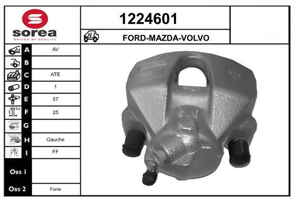 Étrier de frein SNRA 1224601 en alliage traité anti-corrosion pour étanchéité maximale