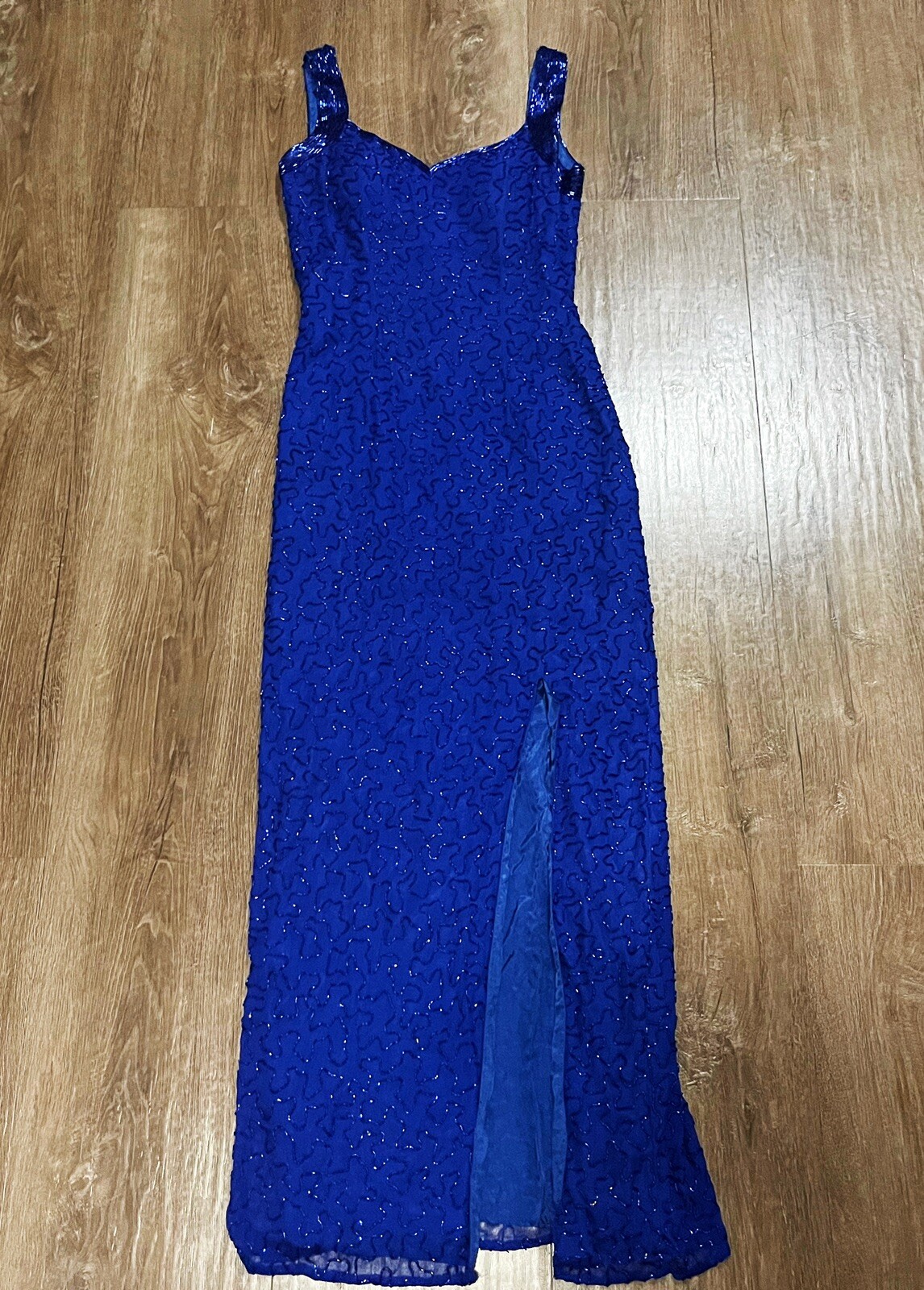 Andretta donatello beaded silk gown vintage prom formal dress silk dress party eBay