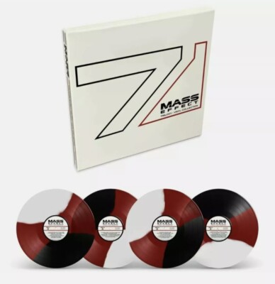 Mass Effect Trilogy OST Limited Edition Tri Stripe 4x Vinyl LP Box Set + Slipmat