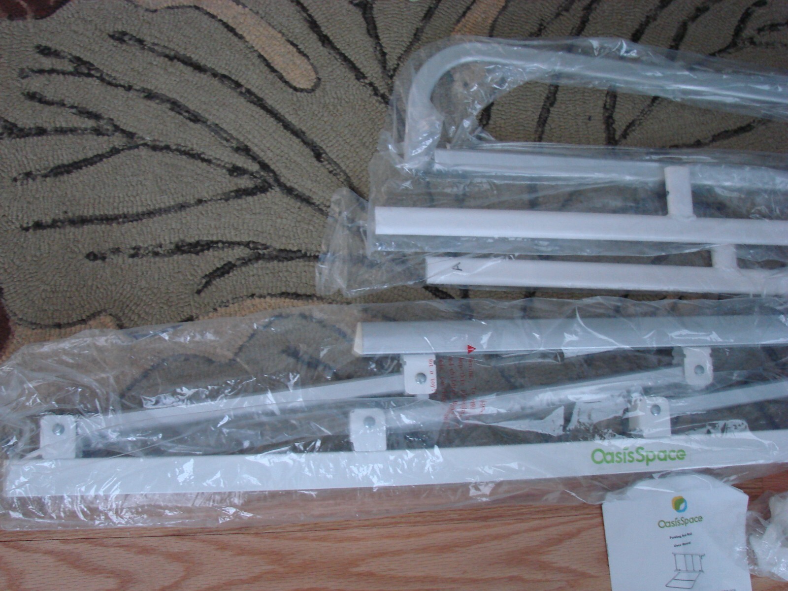 OasisSpace Bed Safety Rail Folding Bed Rail for Elderly Adults, Bed