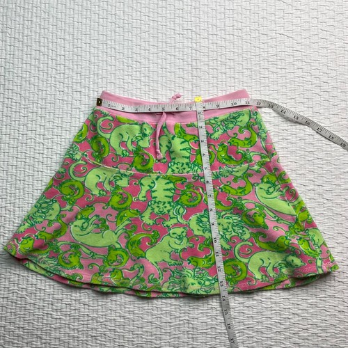 Lilly Pulitzer Terry Cloth Skirt Girls Size 12 Lion fish print summer Fun Preppy - Picture 5 of 8