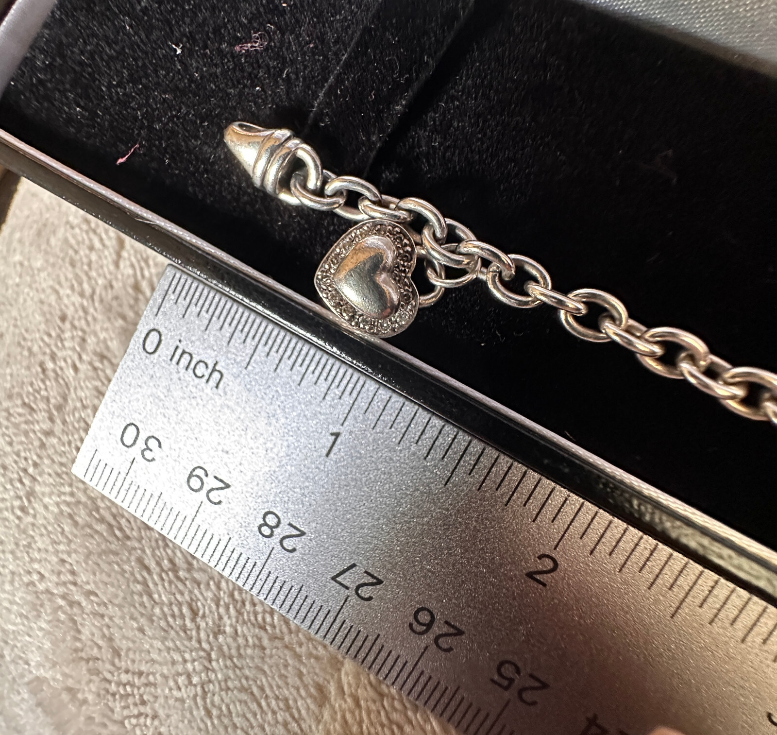 Scott Kay Solid Sterling Silver Bracelet w/Diamon… - image 3