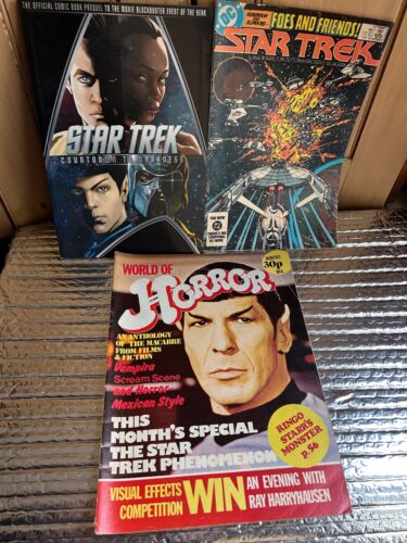 Star Trek: 1983 comic #3 + Countdown To Darkness GN + 1975 World Of Horror mag