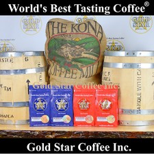 4 lbs Jamaica Jamaican Blue Mountain  Hawaii Kona Coffee - DARK ROAST Combo
