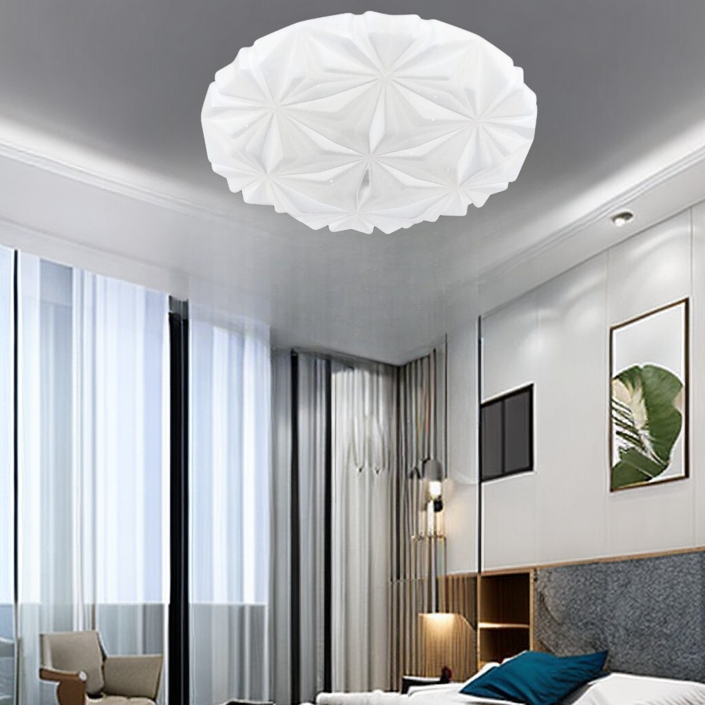 Plafoniera Soffitto LED 36W Design Floreale Moderno - Luce Bianca 6000K