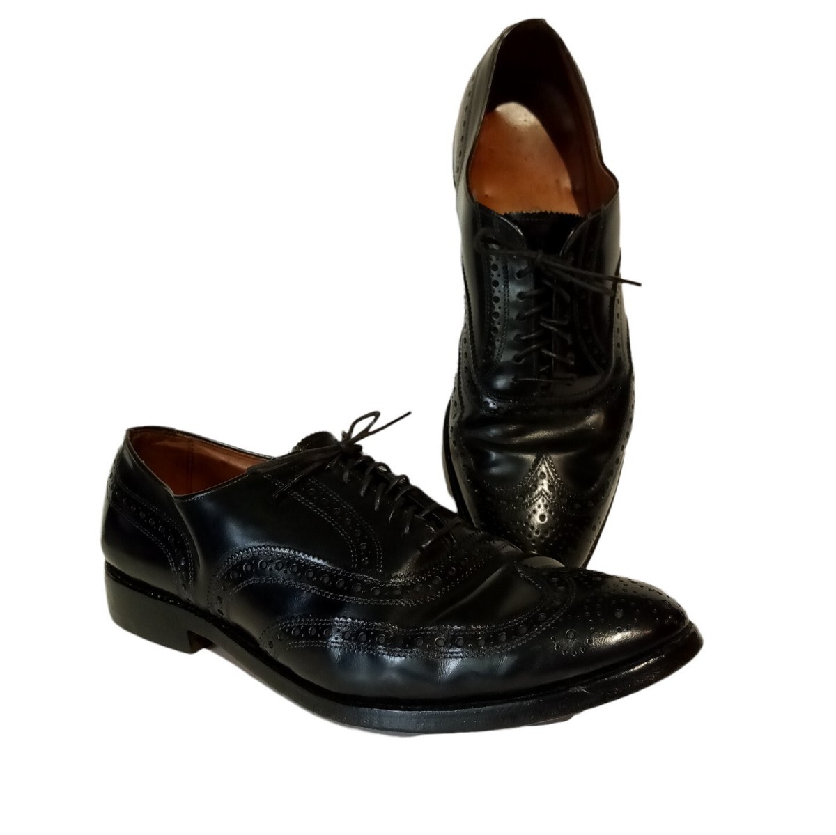 ALLEN EDMONDS Lloyd Black Leather Wing Tip‎ Sz 9 D Mens Dress Shoes Allen Edmonds Black Leather Wing Tip Shoes Men main image 3