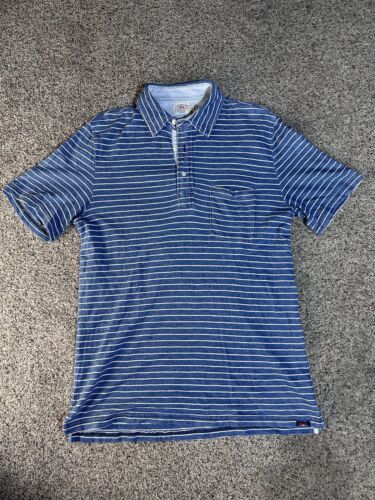 Faherty Brand Men’s Striped Polo Shirt Size Small - Picture 2 of 7